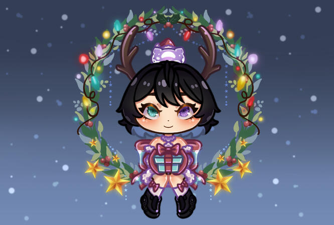 Christmas Seeonee Chibi